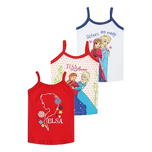 kids girl39s regular fit vest  100 cotton skin friendly  lightweight  sleeveless design  pack of 3 print color amp print may vary
