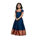 Kids Girl Ethnic Silk Pattu Lehenga Choli