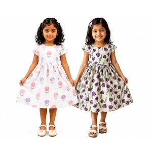 Kids Girls Combo Frock Girl Cotton