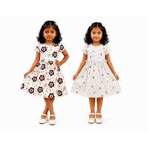 Kids Girls Combo Frock Girl Cotton