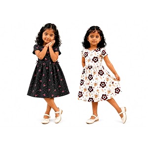 Kids Girls Combo Frock Girl Cotton
