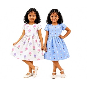 Kids Girls Combo Frock Girl Cotton