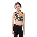 Kids Girls Neon Fluorescent Vest Crop Tops T-Shirt Tee Top Dance Wear Gymnastic Fancy Dress Age 5-14 Years
