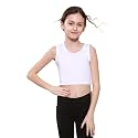 Kids Girls Neon Fluorescent Vest Crop Tops T-Shirt Tee Top Dance Wear Gymnastic Fancy Dress Age 5-14 Years