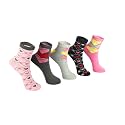 Kids Girls Socks | Comfortable & Soft Printed Cotton Baby Socks for Girls - Multicolor Pack of 5 Pairs