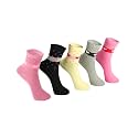 Kids Girls Socks | Comfortable & Soft Printed Cotton Baby Socks for Girls - Multicolor Pack of 5 Pairs