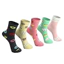 Kids Girls Socks | Comfortable & Soft Printed Cotton Baby Socks for Girls - Multicolor Pack of 5 Pairs