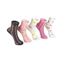 Kids Girls Socks | Soft Cotton, Comfortable, Multicolor Printed Socks for Girls - Pack of 5 Pairs