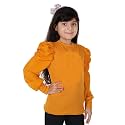 Kids Graphic Print Top with Puff Sleeves