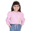 Kids Graphic Print Top with Puff Sleeves