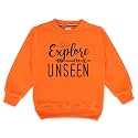 Kids Graphic Print Woolen Sweatshirts with Round