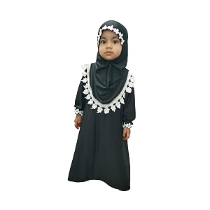 kids hijab full body covered lycra fabric manal kids hijab center