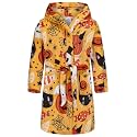 Kids Hooded Bathrobe Girls Soft Plush Hooded Flannel Pajamas Sleepwear Boys Spa Robe