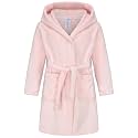 Kids Hooded Bathrobe Girls Soft Plush Hooded Flannel Pajamas Sleepwear Boys Spa Robe