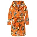 Kids Hooded Bathrobe Girls Soft Plush Hooded Flannel Pajamas Sleepwear Boys Spa Robe