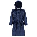 Kids Hooded Bathrobe Girls Soft Plush Hooded Flannel Pajamas Sleepwear Boys Spa Robe