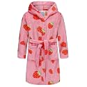 Kids Hooded Bathrobe Girls Soft Plush Hooded Flannel Pajamas Sleepwear Boys Spa Robe