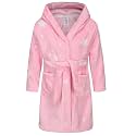 Kids Hooded Bathrobe Girls Soft Plush Hooded Flannel Pajamas Sleepwear Boys Spa Robe