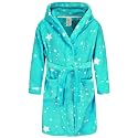 Kids Hooded Bathrobe Girls Soft Plush Hooded Flannel Pajamas Sleepwear Boys Spa Robe