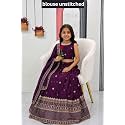 Kids Lehenga Choli with Elephant Embroidery