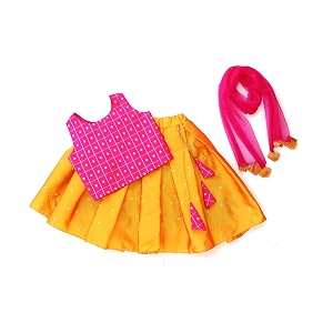 KIds Lehnaga choli and dupatta set for