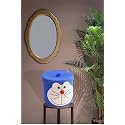 Kids Lid Basket With Beautiful Characters - Rope Storage Baskets For Baby Diaper, Stuffed Animal Storage Bin Rope Basket For Kids Toy, Baby Laundry Baskets (Doreamon, 10+10)