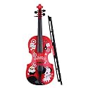 Kids Little Violin with Violin Bow Fun Educational Musical Instruments Electronic Violin Toy for Toddlers Children Boys and Girls Red