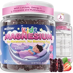 Kids Magnesium Gummies Calcium Omega