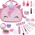 Emma Kids Makeup Kit - Real Washable Makeup Set for Girls Over 8 Years - Princess Cosmetic Purse - Mermaid Box