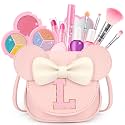 Kids Makeup Kit for Girls, 15 Pcs Real Washable Make Up Set &amp; Purse, Pink L