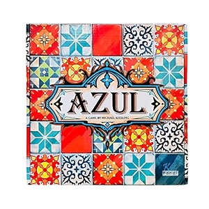 kids mandi azul game strategy tile placement board game  family board games for adults and kids - ages 8 and up 2 to 4 players