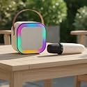 Kids Mandi Mini Karaoke Machine for Kids | Portable Bluetooth Speaker with Wireless Microphone | Fun Singing & Music Toy for Boys & Girls (Multicolour)