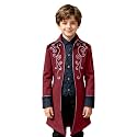 Kids Medieval Steampunk Jacket Boys Victorian Renaissance Tailcoat