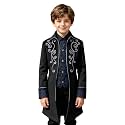 Kids Medieval Steampunk Jacket Boys Victorian Renaissance Tailcoat