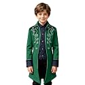 Kids Medieval Steampunk Jacket Boys Victorian Renaissance Tailcoat