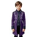 Kids Medieval Steampunk Jacket Boys Victorian Renaissance Tailcoat