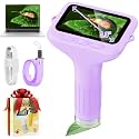 Kids Microscope, 1000X with 3.0" Large IPS Screen (Purple)