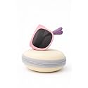 Kids Modern Square Foldable Sunglasses for Boys and Girls with Protective Case
