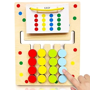 wembley kids montessori puzzle game learning toy for kids age 3-8 years color and pattern matching logic brain game preschool educational activity travel toys for 45678 birthday gift for boy girl