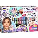 Kids Nail Kit for Girls Ages 7-12, FunKidz Ultimate 315Pcs Nail Polish Pens Combo Pack Size 17.91Wx12.4L Glitter Temporary Nail Supplies for Teens SPA Makeup Kit