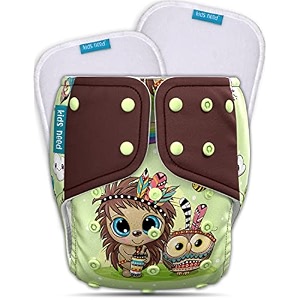 kids need leakage proof cloth diaper for babies 0 to 3 years high absorbent 1 reusable diaper cover 2 insert pad combo pack 5-18kg adjustable free size washable pocket cloth diapers for babies p52