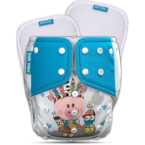 kids need leakage proof cloth diaper for babies 0 to 3 years high absorbent 1 reusable diaper cover 2 insert pad combo pack 5-18kg adjustable free size washable pocket cloth diapers for babies p56