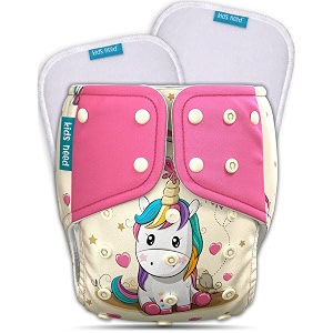 kids need leakage proof cloth diaper for babies 0 to 3 years high absorbent 1 reusable diaper cover 2 insert pad combo pack 5-18kg adjustable free size washable pocket cloth diapers for babies p53