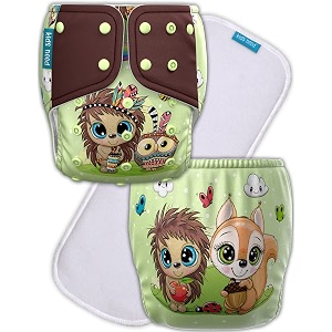 kids need leakage proof cloth diaper for babies 0 to 3 years high absorbent 1 reusable diaper cover 1 insert pad combo pack 5-18kg adjustable free size washable pocket cloth diapers for babies w2
