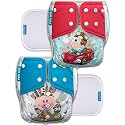 Kids Need Leakage Proof cloth diaper for babies 0 to 3 years High Absorbent 2 Reusable diaper cover 2 Insert pad combo Pack 5-18Kg Adjustable free size Washable Pocket cloth diapers for babies P22
