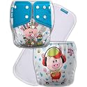 Kids Need Leakage Proof cloth diaper for babies 0 to 3 years High Absorbent 1 Reusable diaper cover 1 Insert pad combo Pack 5-18Kg Adjustable free size Washable Pocket cloth diapers for babies W6