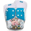 Kids Need Leakage Proof cloth diaper for babies 0 to 3 years High Absorbent 1 Reusable diaper cover 2 Insert pad combo Pack 5-18Kg Adjustable free size Washable Pocket cloth diapers for babies P56