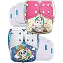 Kids Need Leakage Proof cloth diaper for babies 0 to 3 years High Absorbent 2 Reusable diaper cover 4 Insert pad combo Pack 5-18Kg Adjustable free size Washable Pocket cloth diapers for babies P67
