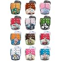 Kids Need Leakage Proof cloth diaper for babies 0 to 3 years High Absorbent 12 Reusable diaper cover 12 Insert pad combo Pack 5-18Kg Adjustable free size Washable Pocket cloth diapers for babies