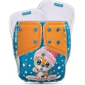 Kids Need Leakage Proof cloth diaper for babies 0 to 3 years High Absorbent 1 Reusable diaper cover 2 Insert pad combo Pack 5-18Kg Adjustable free size Washable Pocket cloth diapers for babies P51